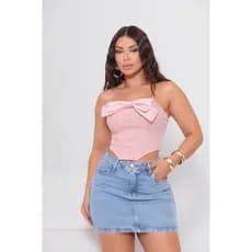 Mini Saia Jeans Hot Pants Curta Empina Bumbum Blogueira Balada Casual Curtinha