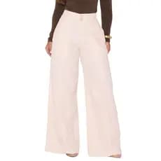 Calça Feminina Pantalona Hot Pants em Linho