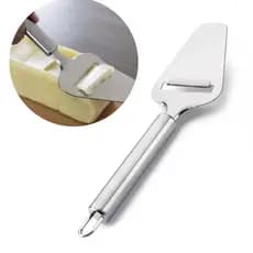 Fatiador de Queijo Plaina Espátula Cortador Manual Aço Inox Cozinha Preparo alimento