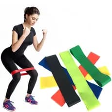 Kit 5 Faixa Elástica Super Mini Band Para Treino Exercícios Tríceps Costa Ombro Pernas Abdominal