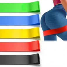 5 Elásticos Esportivos Para Treino Exercícios Faixa Elástica Fisioterapia Pernas Glúteo Braço Costas