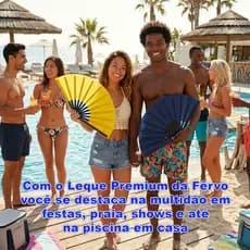 Leque de Tecido 1 Unidade Dobrável Leve Resistente Elegante Portátil para Calor Festa Presente
