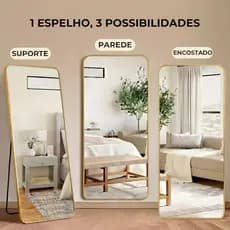 Espelho Lopazzi de Chão Grande Corpo Inteiro Luxo 170x70 150x60 110x50 Decoração Quarto Closet