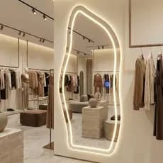 Espelho Lopazzi Orgânico Magnus 170x70cm LED 3 Cores Grande Corpo Inteiro Tendência Pinterest