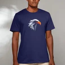 Camiseta Camisa Masculina Águia Estampado T-shirt 100% Algodão