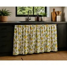 Cortina de Pia para varão Cozinha 1,40x0,80 Estampado Decoração de Cozinha