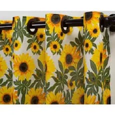 Cortina Estampada de Cozinha 2,00x1,30 Casa - Decoração para varão