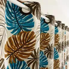 Cortina Estampada de Cozinha 2,80x2,20 Casa - Decoração para varão CORTINA SALA QUARTO COZINHA