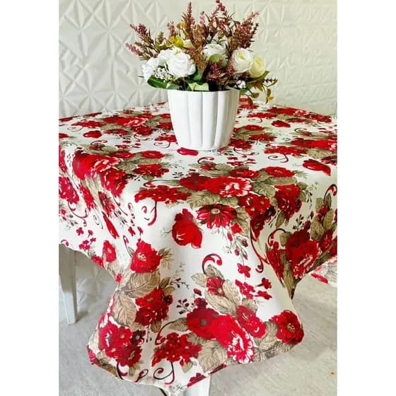 Toalha de Mesa 4 cadeiras 140x140CM Estampado - Cozinha