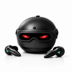 Fone Gamer Bluetooth 5.4 LED RGB Baixa Latência 30ms Som Hi-Res 35h de Bateria com Case para Jogos
