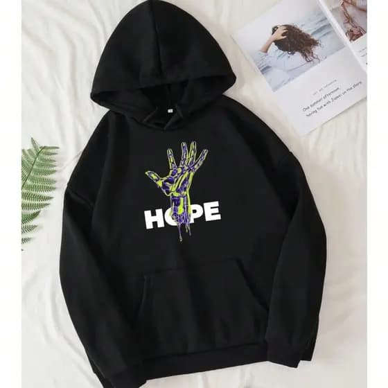Blusa de Frio Moletom Masculina Hope Inverno Tumblr Unissex Algodão