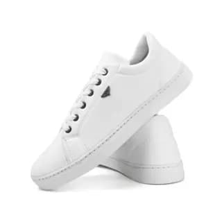 Tênis Sapatênis Branco Casual Masculino Sola Estilo Skatista Lançamento Cano Baixo