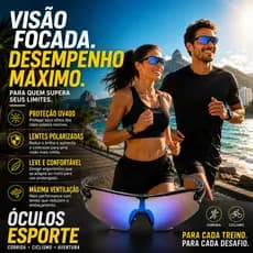 Óculos Esportivo de Sol Reaction Para Corrida e Ciclismo UV400 Lente Policarbonato Leve Unissex