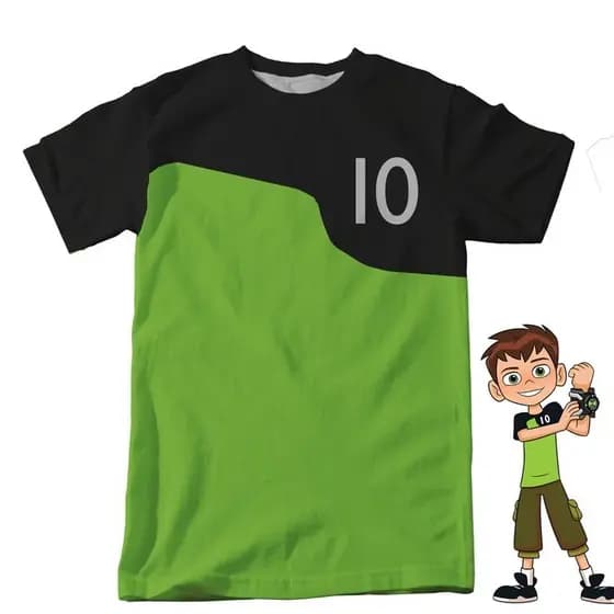 Camiseta Infantil ou Adulto Cosplay Roupa - Ben 10