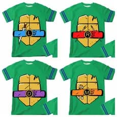 Camiseta Tartaruga Ninja -  Leonardo, Raphael, Donatello ou Michelangelo