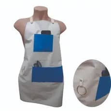 Avental Corino Impermeavel Branco/Azul