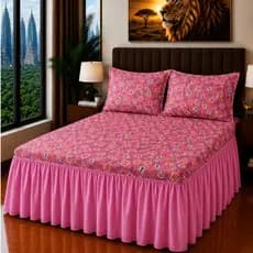 Kit Colcha Oxford Com Babado Letícia | Casal Box 2,70m x 2,50m | 3 Peças Completo *Promoção