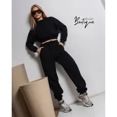 CONJUNTO FEMININO JOGGUER DE MOLETOM ALGODAO FRANELADO