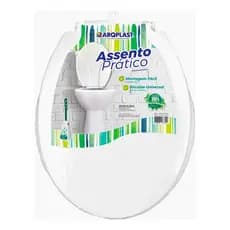 Tampa De Vaso Privada Com 2 Parafusos Assento Sanitário Oval Branco Universal