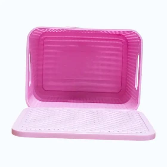 Caixa Box Organizadora Pequena 3,5l com Tampa Plástico Quarto Infantil Guarda Roupa