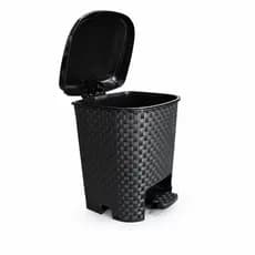 Lixeira 6 Litros Com Pedal Rattan Cozinha Banheiro Quarto, Monte Líbano