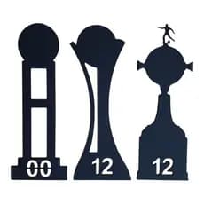 Trofeu Libertadores e Mundial Corinthians Taça Mundial 2000 e 2012 e Libertadores 2012