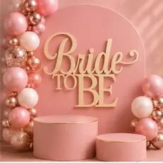 Bride To Be Letreiro Aplique Mdf Palavra  Frase Painel Decorativo Festa Casamento Aniversario Decoração Futura Noiva