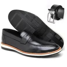 Mocassim Oxford Masculino de Couro Sapato Oxford Elegante Sport Fino Mega Confortável