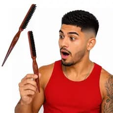 Escova P Barba Barber Pro African Beauty  Madeira Premium  barba sempre alinhada bígode e cabelo