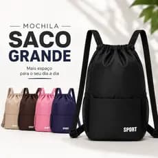 Bolsa Mochila Saco Academia Treino Passeio Impermeável Grande Reforçada