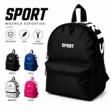 Mini Mochila Sport Feminina Masculina Infantil Juvenil Esportiva Escola Trabalho Passeio Academia