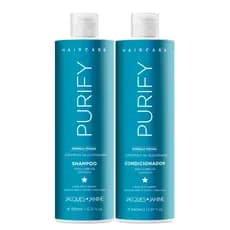 Kit Hair Care Purify Jacques Janine Shampoo 450ml + Condicionador Leave-in 440ml Controle Oleosidade