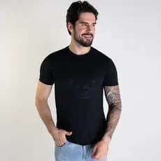 Camiseta Acostamento Modal Circle Preta