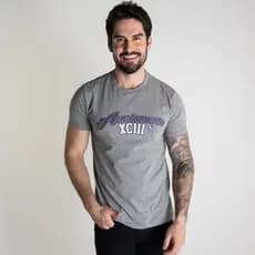 Camiseta Acostamento 93 Cinza Mescla