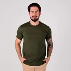 Camiseta Acostamento Minimalist Verde Militar