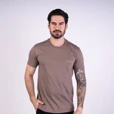 Camiseta Acostamento Escrita Khaki