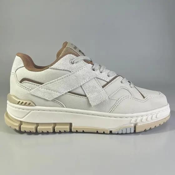 Tênis Casual Masculino Redikal Skate Branco Bege Original Estilo Street Conforto
