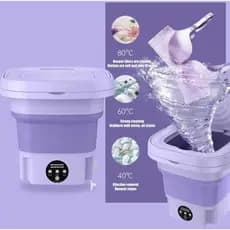 Mini máquina de lavar roupa  dobrável portátil moderna máquina de lavar automática