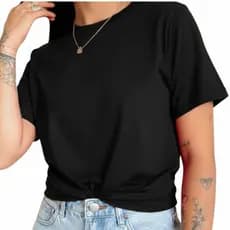 Blusa Basica Feminina T-Shirt Premium 100% Algodão – Conforto