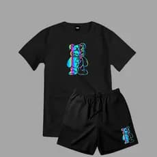 Conjunto Masculino Urban Life - Short Tectel e Camiseta 100% Algodão Urso 30.1, Modelos P ao GG Envio em 24 Horas