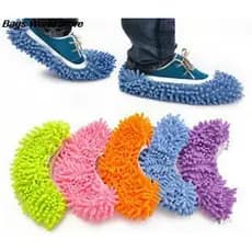 Pantufa de Limpeza de Microfibra para Pó do Chão, Capa de Sapato para Limpeza, Mop para Janelas, Pano de Limpeza Domésti