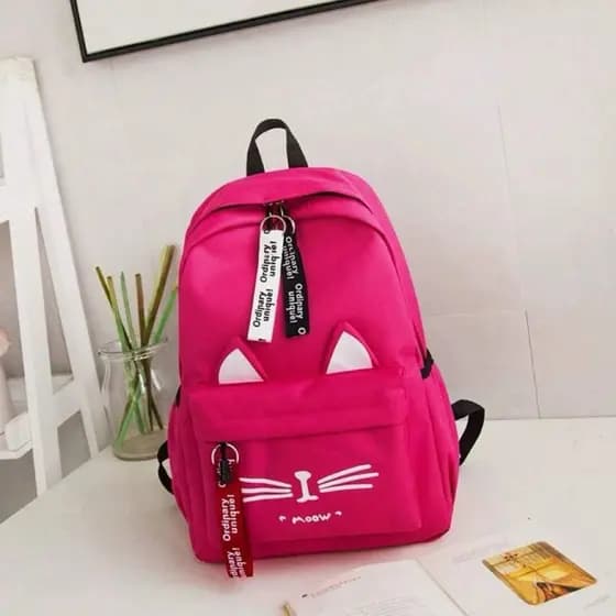 Mochila Feminina Nylon Com Estojo Impermeável Para Trabalha Escolar Moda Fashion