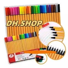 Kit Com 36 cores canetas linha ponta fina 0,4mm fine line marker Barato