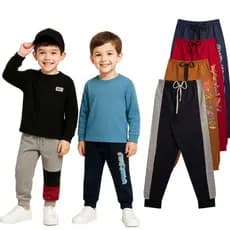 Kit Sortido 4 Calças Moletom Infantil Menino - Moda Calça Moletom Infantil