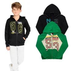 Kit 2 Jaquetas de Menino Casaco Blusa Moda Infantil Jogo
