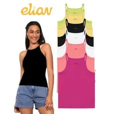 Blusa Regata Alcinha Fina Feminina Juvenil Elian