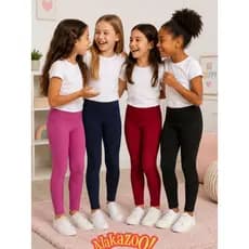 Legging Infantil Cotton Alakazoo Básico Menina Lindas Cores Lunender Infantil