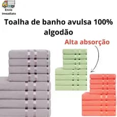 Toalha De Banho Grande 100% Algodão 62cmx1.22m Linha Lyra Bordagem Brilhosa KeC Téxtil