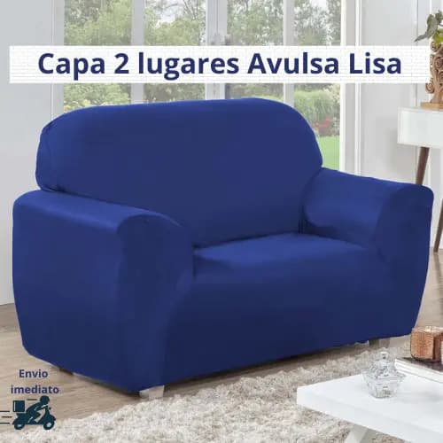 Capa para Sofá 2 Lugares Lisa Paris Ligadinha Malha 100% Poliéster BelaReal