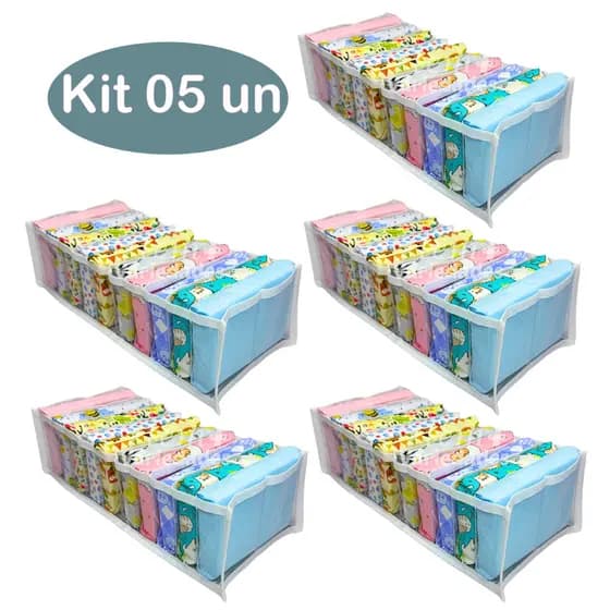 Organizador De Gavetas Colmeia 10 Nichos Branco - Kit 3 Un